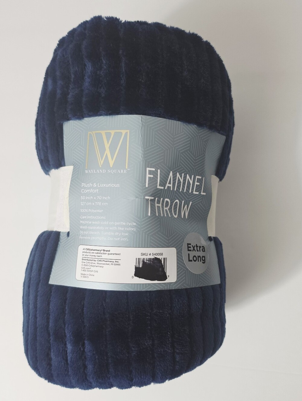 Wayland Square Plush Extra Long Throw Blanket 50" X 70"